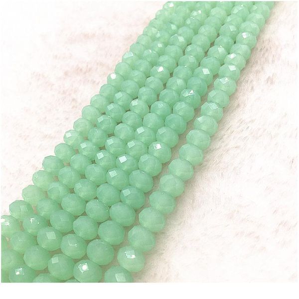 

30pcs/lot 8x6mm rondelle austria faceted crystal glass beads loose spacer round beads diy jewelry making for brace jllofe