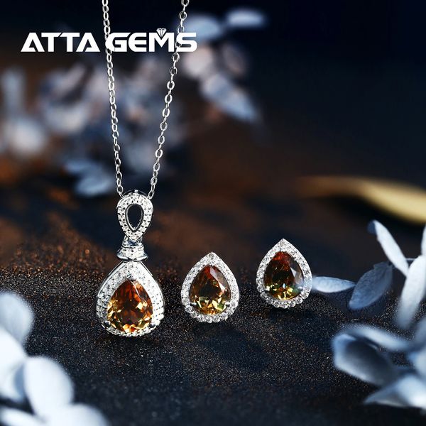 

zultanite sterling silver women jewerly set for wedding jewelry 6.8 carats created zultanite color change stone fine jewelry 200923