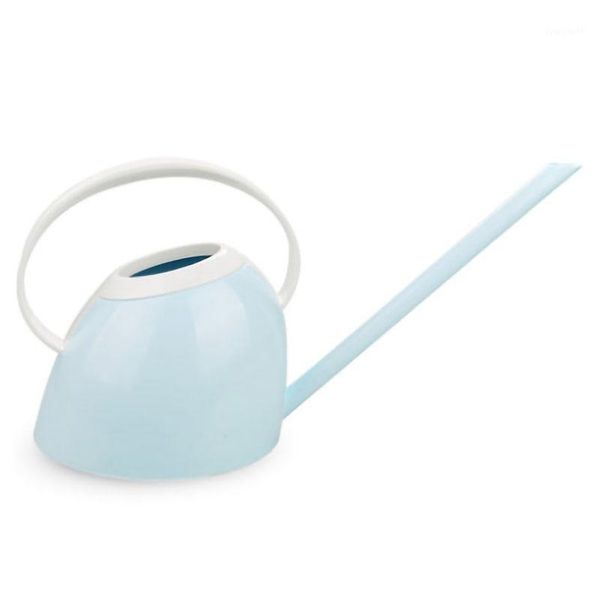 

household long mouth watering pot office green plant potted family gardening plastic watering flower kettle blue1