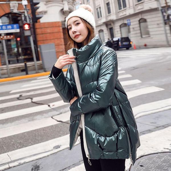 

new women 2020 winter white duck down jacket female fashion loose thick down coat ladies warm short snow outwear p321, Black