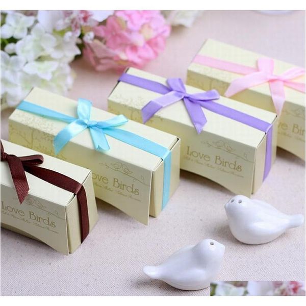 

300 pcs=150 set cute wedding and party favors souvenirs of love birds salt and pepper shakers wedding receiption g jllszf bdesybag