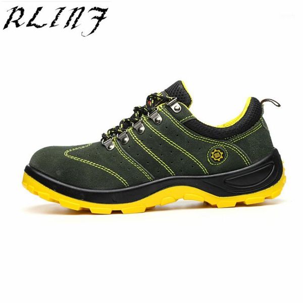 

rlinf breathable and deodorant foot protection shoes outdoor construction safety safety shoes summer essential fashion1, Black