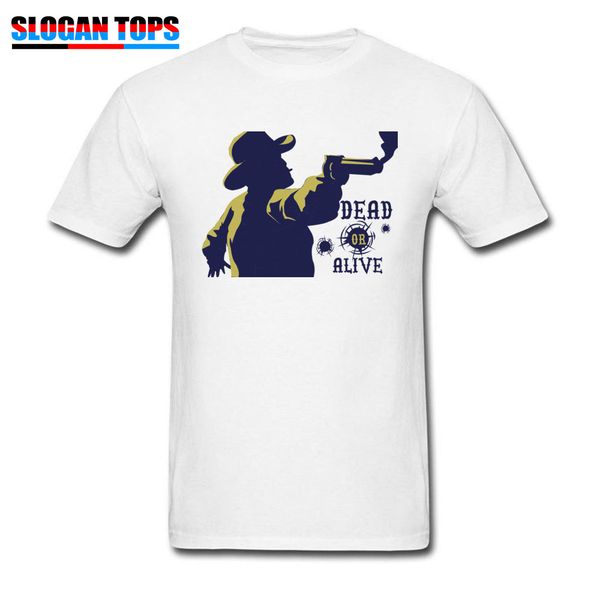 

slogan mens white tshirt hunter shooting tees dead alive cowboy short sleeve clothes fashion sport hooded sweatshirt hoodie men t shirt