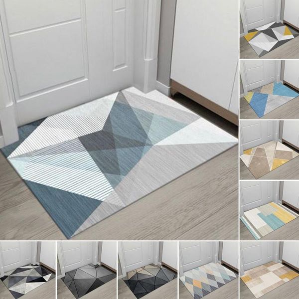 

geometric print doormat living rooms anti-slip carpet absorbent shower bath mat bedroom kitchen rug welcome mats for front door