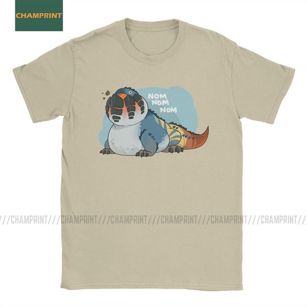 

sport men's t-shirt dodogama monster hunter world cotton dragon hunting mhw teostra game tee shirt short sleeve t shirts crew neck top