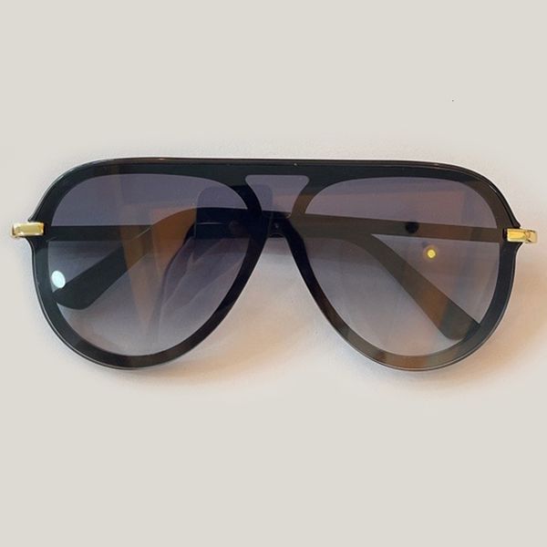 

2021 new luxury one piece sunglasses for women men fashion brand design mirror pilot sun glasses male uv400 odl8, White;black
