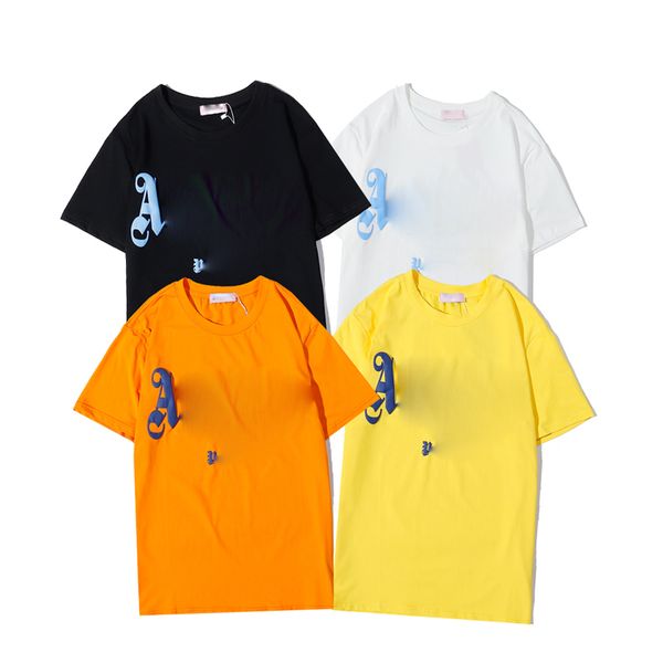 

2021 new designers t shirt palm mens women's t-shirt fashion men's casual t-shirt men's designer street short-sleeved paris t, White;black