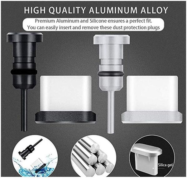 

type c phone dust plug set usb type-c port and 3.5mm earphone jack plug for samsung galaxy s8 s9 plus fo jllnwj