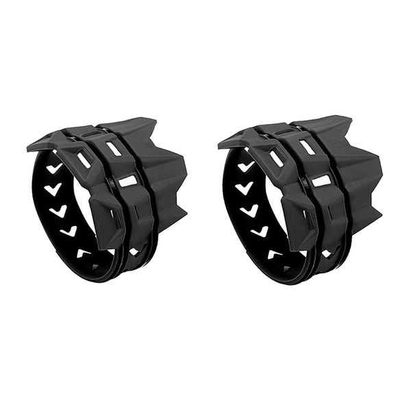 

2pcs motorcycle exhaust muffler protector -resistant f/ dirt bike black
