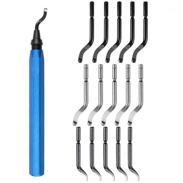 

15pcs deburring tool kits metal repair bit rotary deburr blades remover deburring tool set remove wood braze and steel #g21