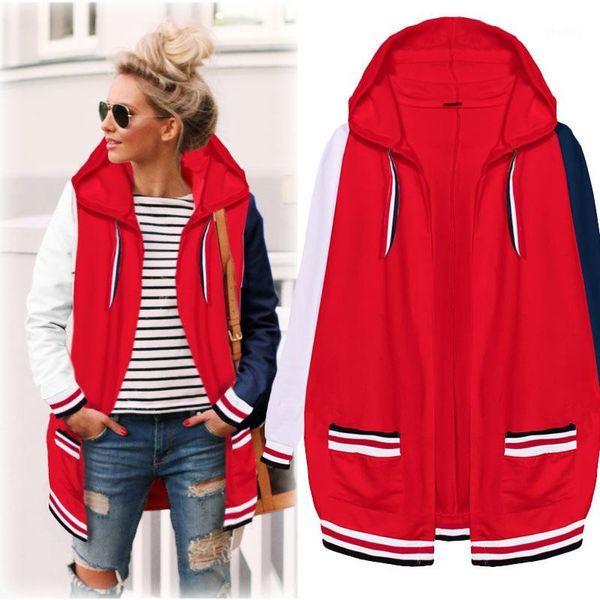 

women's jackets plus size casual women coats 2021 autumn winter fashion hooded with velvet elegant loose female outerwear big size1, Black;brown