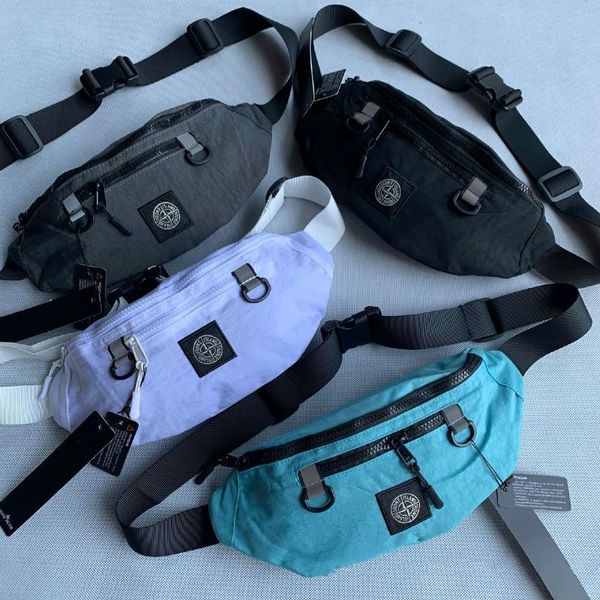 

island men stone chest bag fashion fanny bag personalized canvas belt simplicity banana bags hip waist packs
