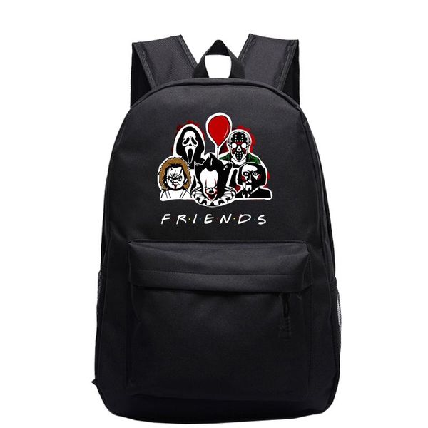 

ужастики joker рюкзак дети дети bookbags друзья halloween horror team характер печатных девочек для мальчиков schoolbag backbag bbyzqf