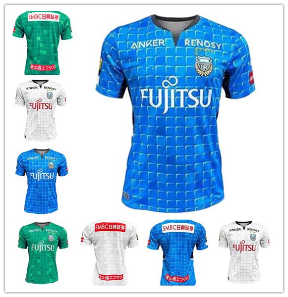 

2022/2023 j1 league kawasaki frontale soccer jersey home blue men soccer shirt away white short sleeve fan version goalkeeper green football, Black;yellow