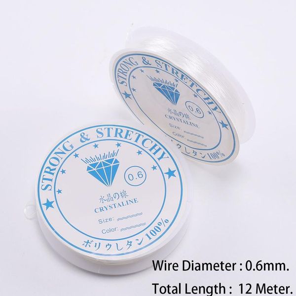 

strong stretchy crystal elastic beading line cord thread string for diy necklace bracelet jewelry making wmttib, White;red