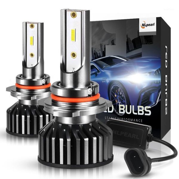 

nlpearl 2x mini 9005 led headlight bulb h4 h1 h3 h7 h11 9006/hb4 9012/hir2 8000k 6500k 4300k 3000k 50w 12000lm auto headlamp 12v1