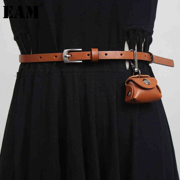 

[eam] pattern multicolor pu leather belt personality women new fashion tide all-match spring autumn 2022 1dd5235 aa220312, Black;brown
