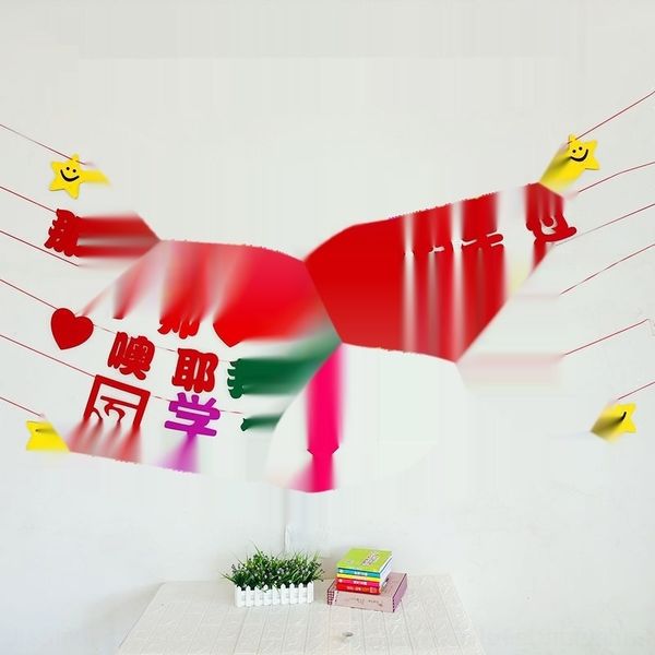 

9wfnh graduation color classmates party arrangement pull season party colorful flag flag-pulling graduation ceremony decoration bann flag co