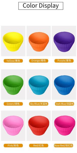 

7cm round cake cup sile muffin cup diy baking mold pudding cake mol bbyrrp yh_pack