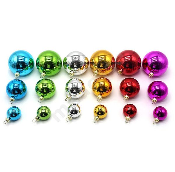 

blank sublimation christmas baubles thermal xmas tree ball glossy shiny hanging balls heat print bauble party ornaments decoration f102204