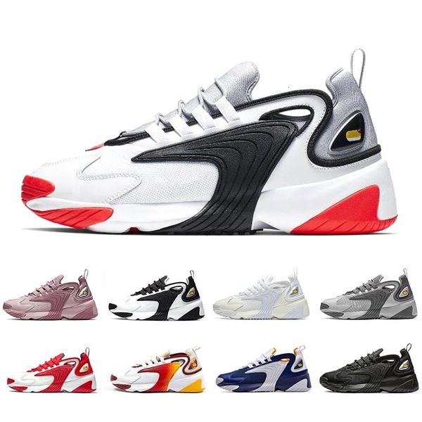 

2020 zoom 2k m2k tekno trainers daddy 2000 sail white-black dark grey men's running shoes sports sneaker, White;red