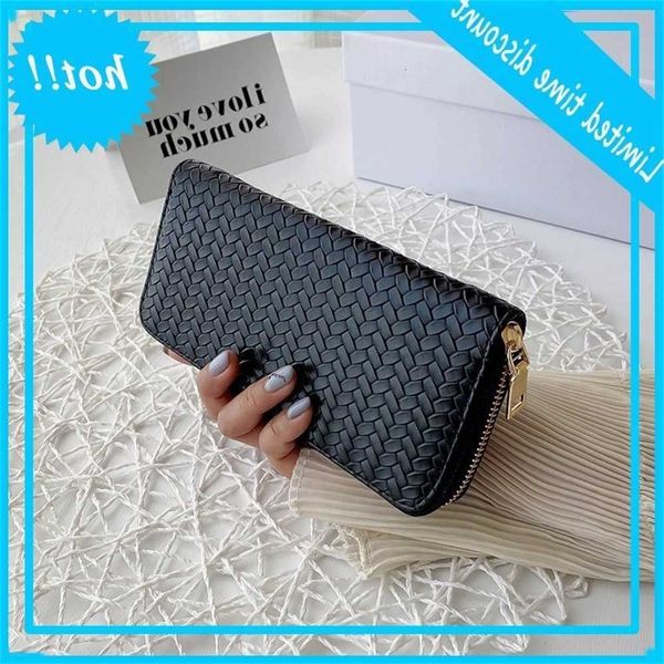 

buy weave pulse handle telephone case long section money pocket pouch handbag women wallet cardholder