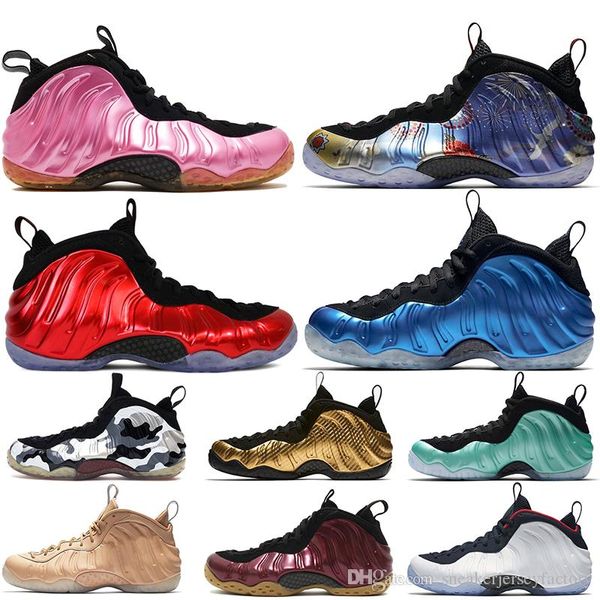 

2019 new penny hardaway shoes cny pearlized pink habanero red og royal camo metallic gold vachetta tan fashion mens basketball shoes 7-12, White;red