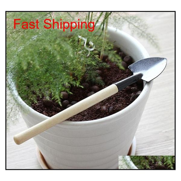 

home-grown mini digging suits home gardening tool rake shovel set balcony three-piece wood handle shovel rake garden qylryo ppshop01