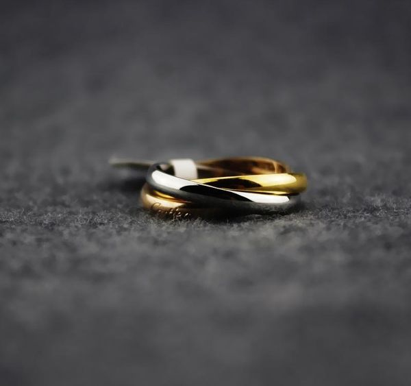 

titanium ring women golden thin rings wedding engagement jewelry, Silver