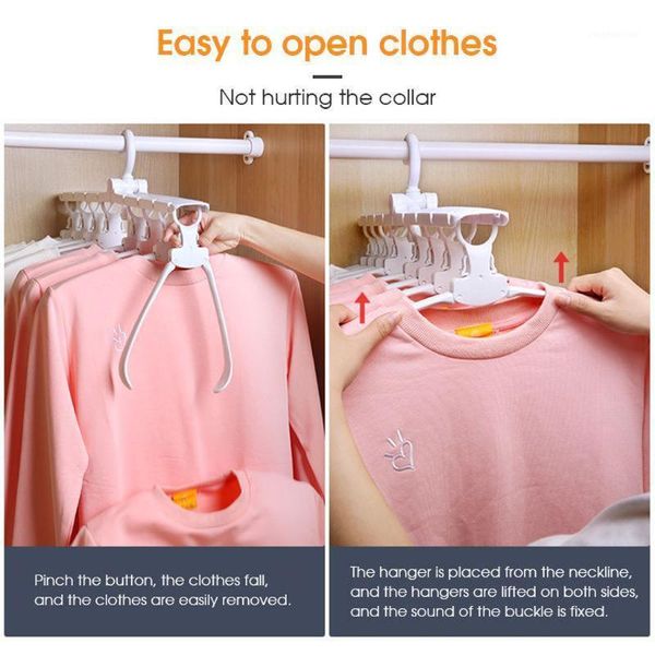 

hooks & rails magical clothes hanger portable laundry rack hook dryer 8 clips folding drying electric rack1