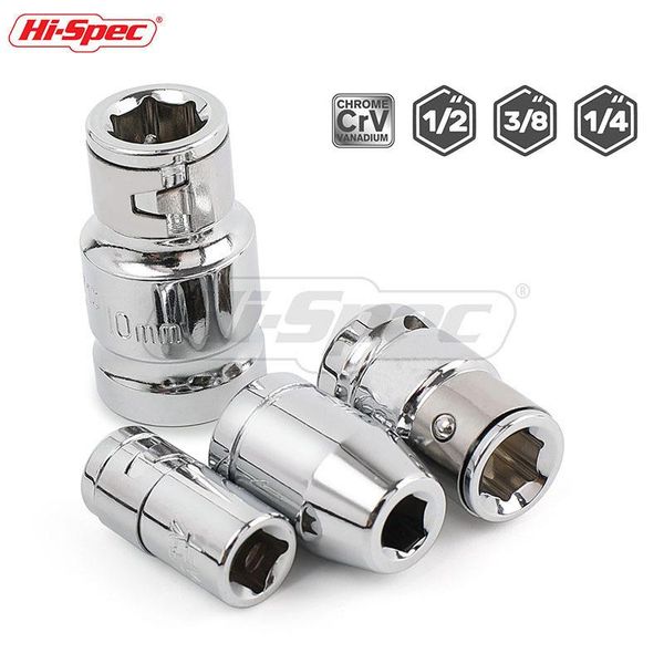 

hi-spec 1/4 3/8 1/2 ratchet socket adapter universal socket set hex bit adapter converter multitools torque wrench tool set