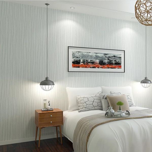 

wallpapers strip contracted walltalk line home improvement living room bedroom wall paper roll grey blue stripes contact