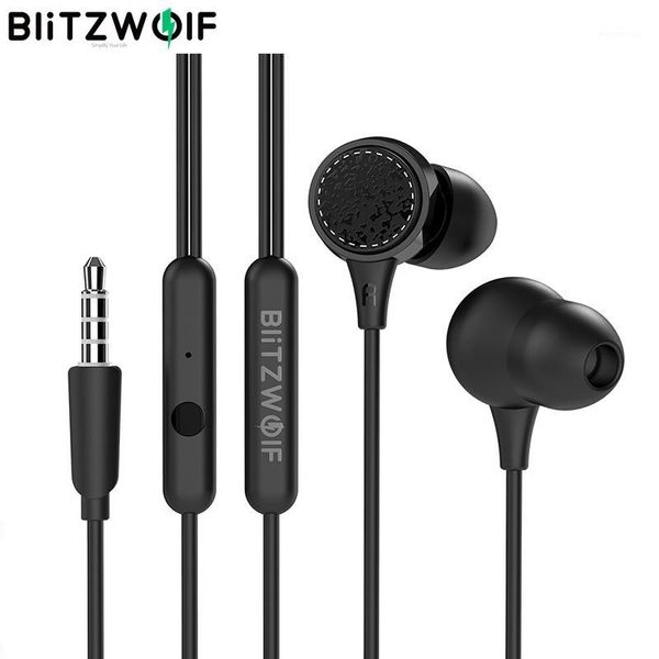 

blitzwolf bw-es3 3.5mm in-ear elegant graphene dynamic driver wired stereo music metal earphone with mic1