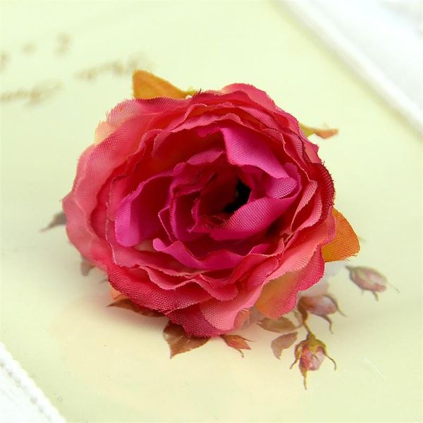 

50pcs european artificial silk peony flower heads for wedding home party decoration diy bride bouquet mini fake flower bbyela