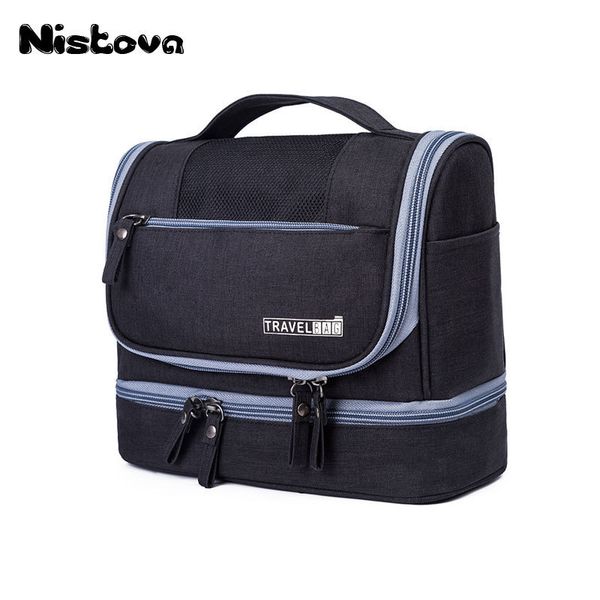 

new waterproof men hanging makeup bag oxford travel organizer cosmetic bag for women necessaries make up case wash toiletry bag t200602