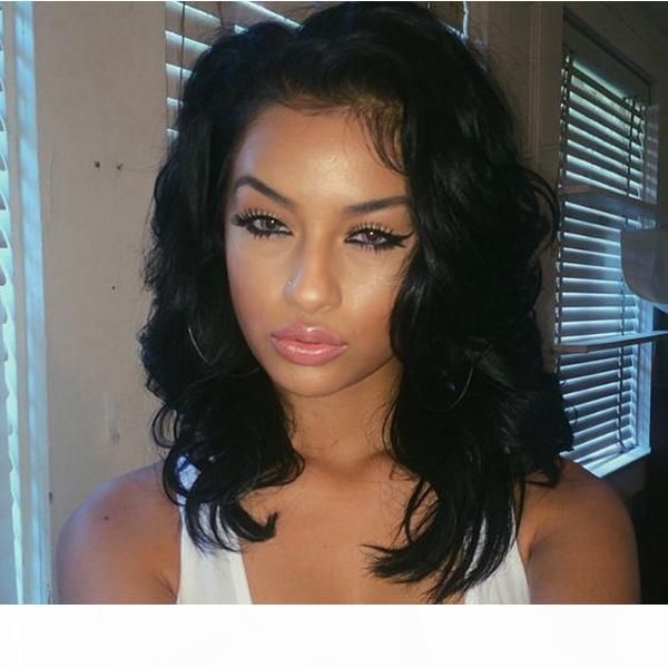 

100% unprocessed human hair full lace wigs lace front wigs with baby hair 8a loose wave brazilian human wig for black women, Black;brown