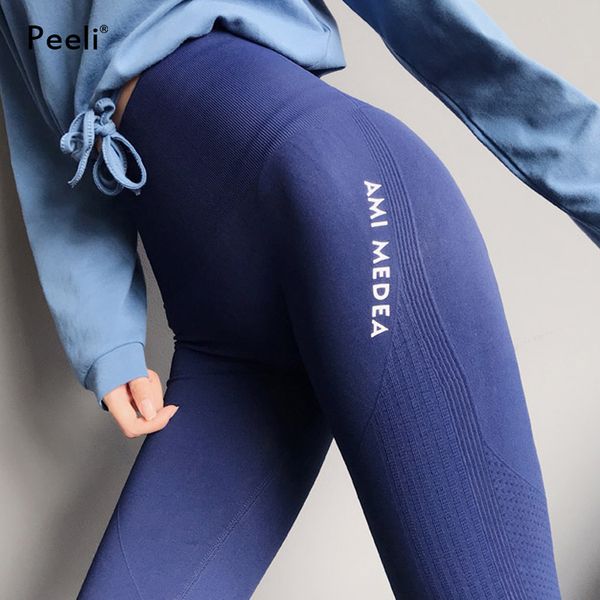 

peeli tummy control yoga pants women seamless leggings fitness gym tights push up sports leggings high waist workout sportswear, White;red