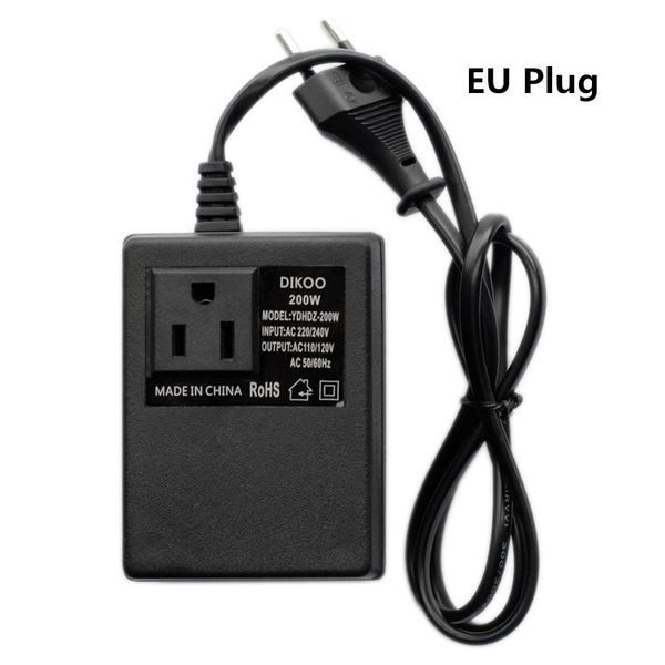 

transformer power 220v-110v 200w step down voltage converter international travel adapter supply for lap/cameras/phones