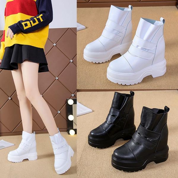 

boots padded shoes booties ladies boots-women low heels round toe winter footwear australia cotton lolita mid, Black