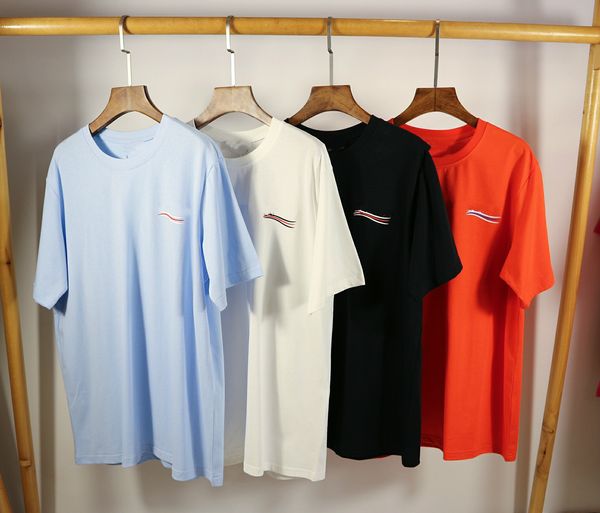 

2020ss women t-shirt trendy fashion round neck cotton fabric slim and comfortable multi-color optional mens and womens t-shirts, White