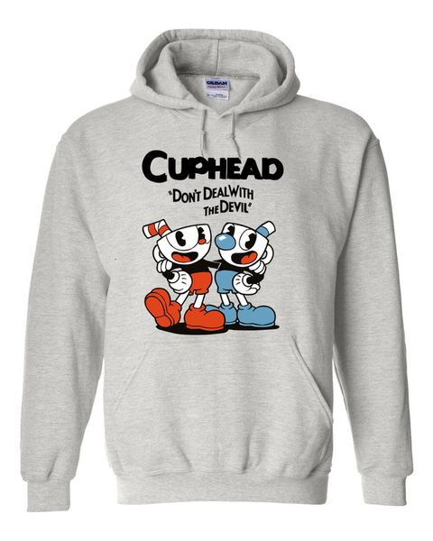 

teacup cuphead mugmangame black grey yellow coat hooded hoodie halloween costume