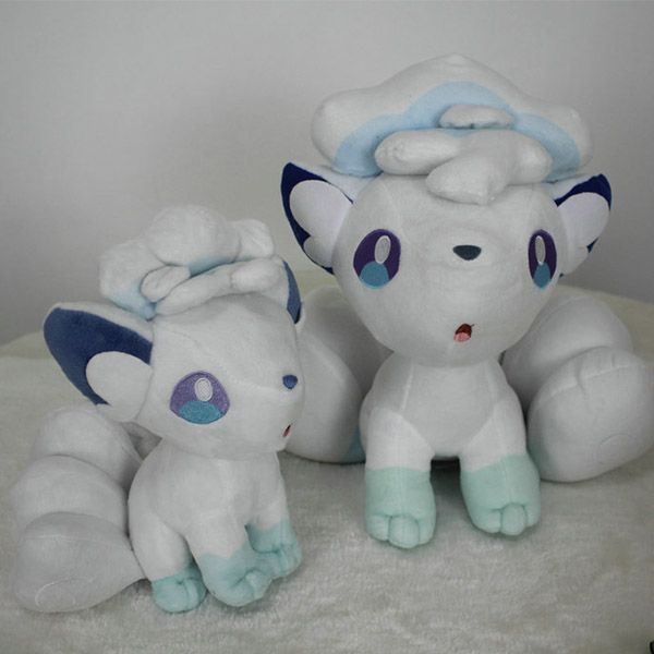 

new product stuffed doll white glitter ice six tailed fox stuffed toy boy and girl birthday stuffed doll