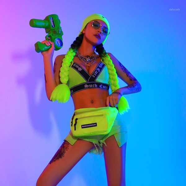 

jazz dance costumes nightclub hip hop clothing dj female singer gogo costumes women's bra shorts sets stage outfits dl34151, Black;red