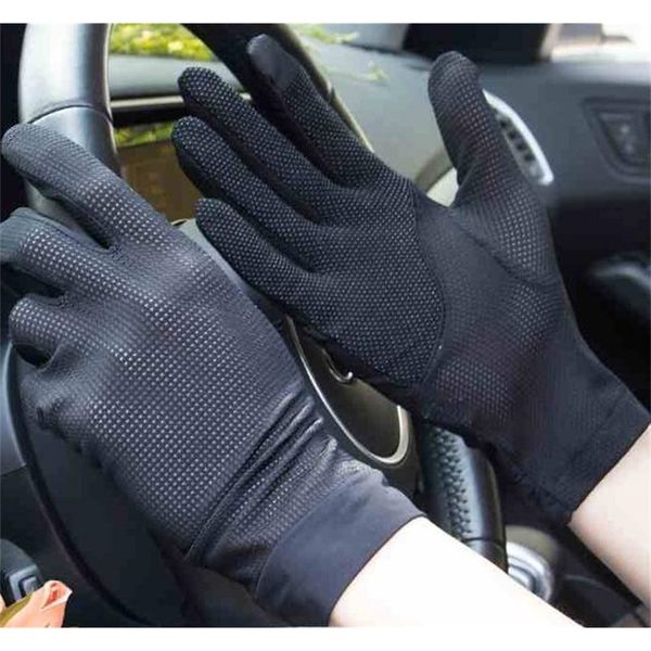 

men' spring and summer thin driving gloves male summer sunscreen touch screen gloves male slip-proof sports glove r707 201021, Blue;gray
