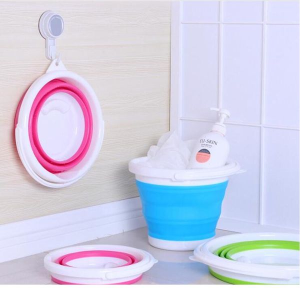 

3/5/10 l bucket for fishing promotion folding bucket car wash outdoor portable art bucket sile fishing supplies jllkhb