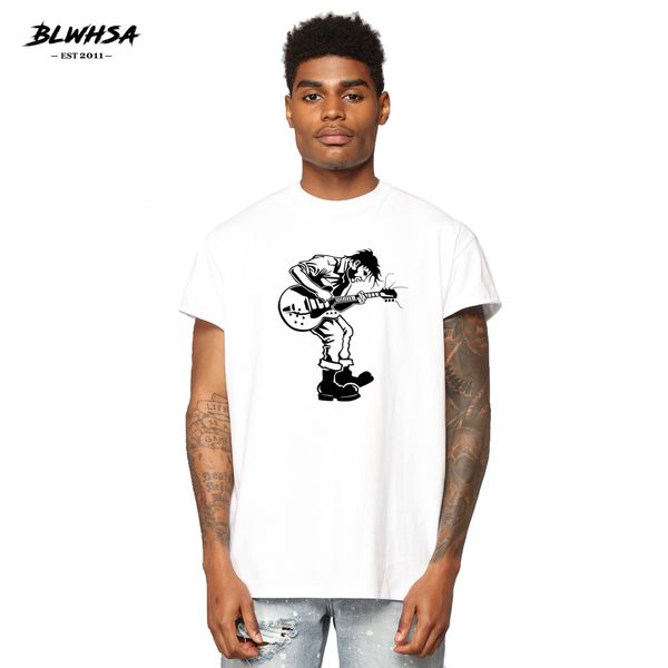 

blwhsa guitar singer printing fahion summer short sleeve cool funny guitar music plus size tees sport hooded sweatshirt hoodie men t shirt