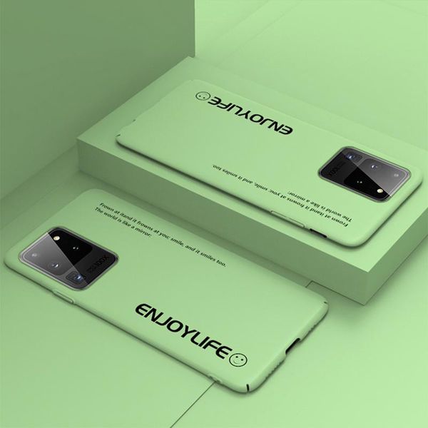 

ультра-тонкий красочный матовый жесткий пк телефон чехол для samsung galaxy s20 s10 e 5g s9 примечание 20 10 9 plus симпатичные противоударн