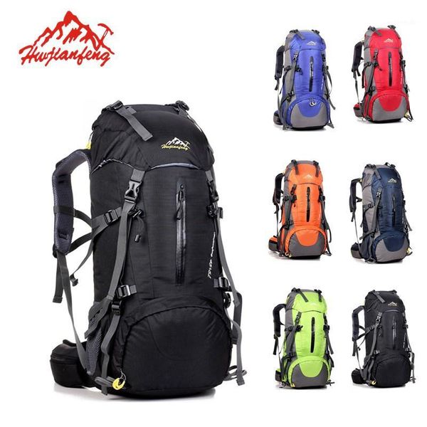 

outdoor bags waterproof climbing backpack rucksack 55l sports bag travel camping hiking women trekking for men1