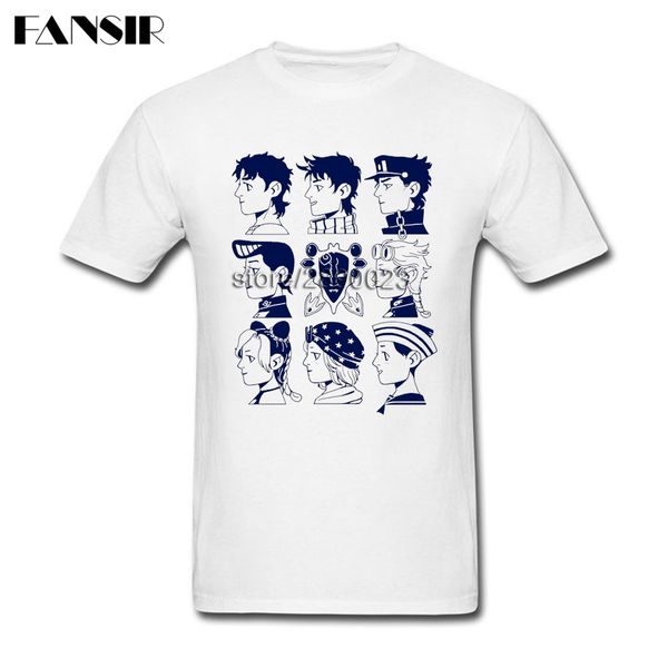 

new summer jojo's bizarre adventure t-shirt men's short sleeve crewneck men t shirt brand-clothing plus size sport hooded sweatshi