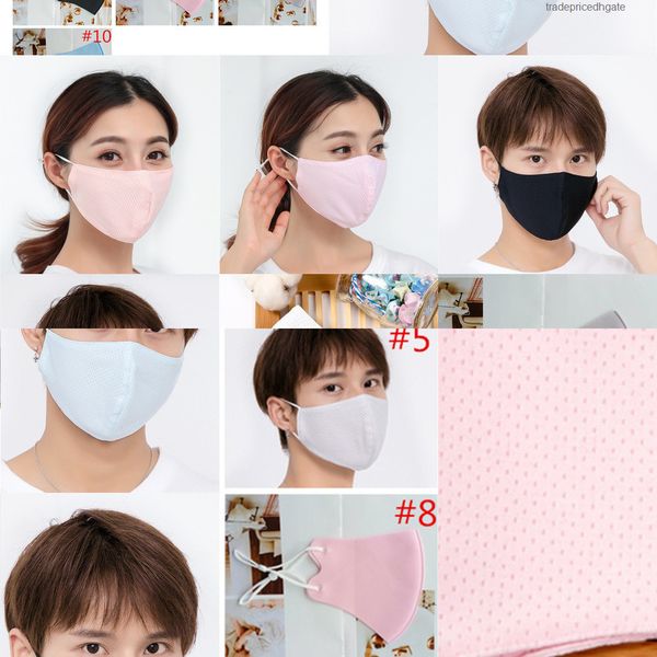 

summe ice silk ladies anti dust uv-proof mask face masks women washable breathable pr a1sa